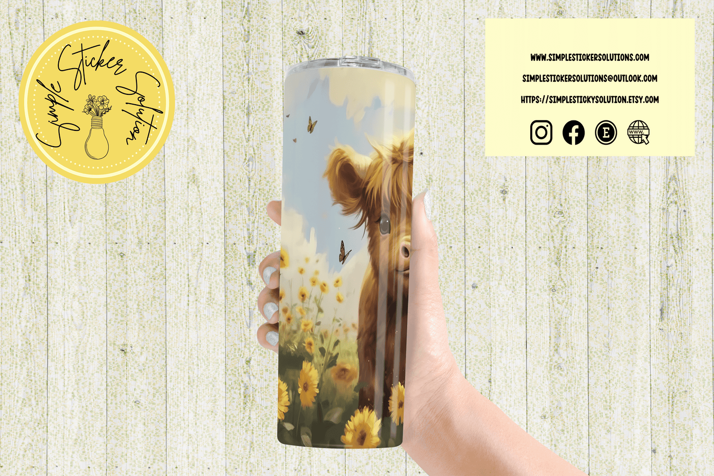 Beautiful Calf Design - 20oz Tumbler