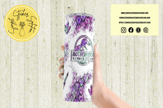 Beautiful Motherhood is a Walk in the Park Design - 20oz Tumbler