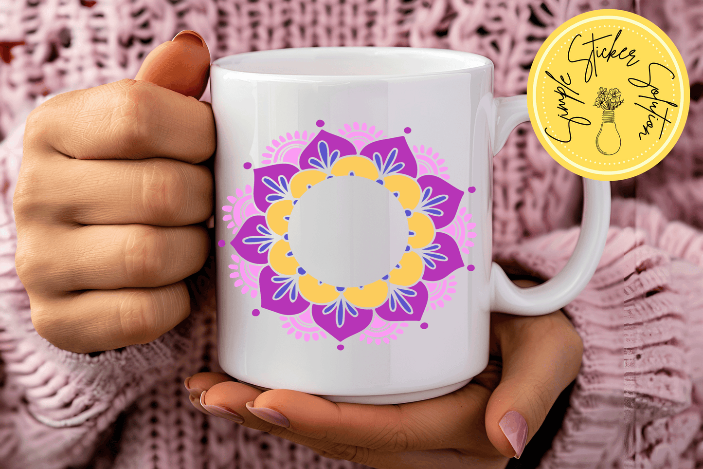 Vibrant Enchanted Flower Design - 11oz Mug