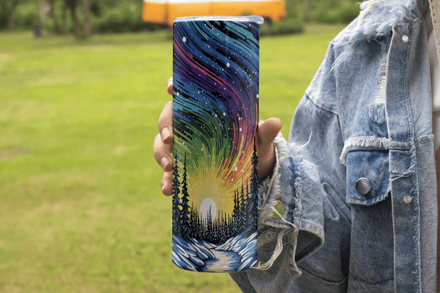 Beautiful Northern Lights Design - 20oz Tumbler