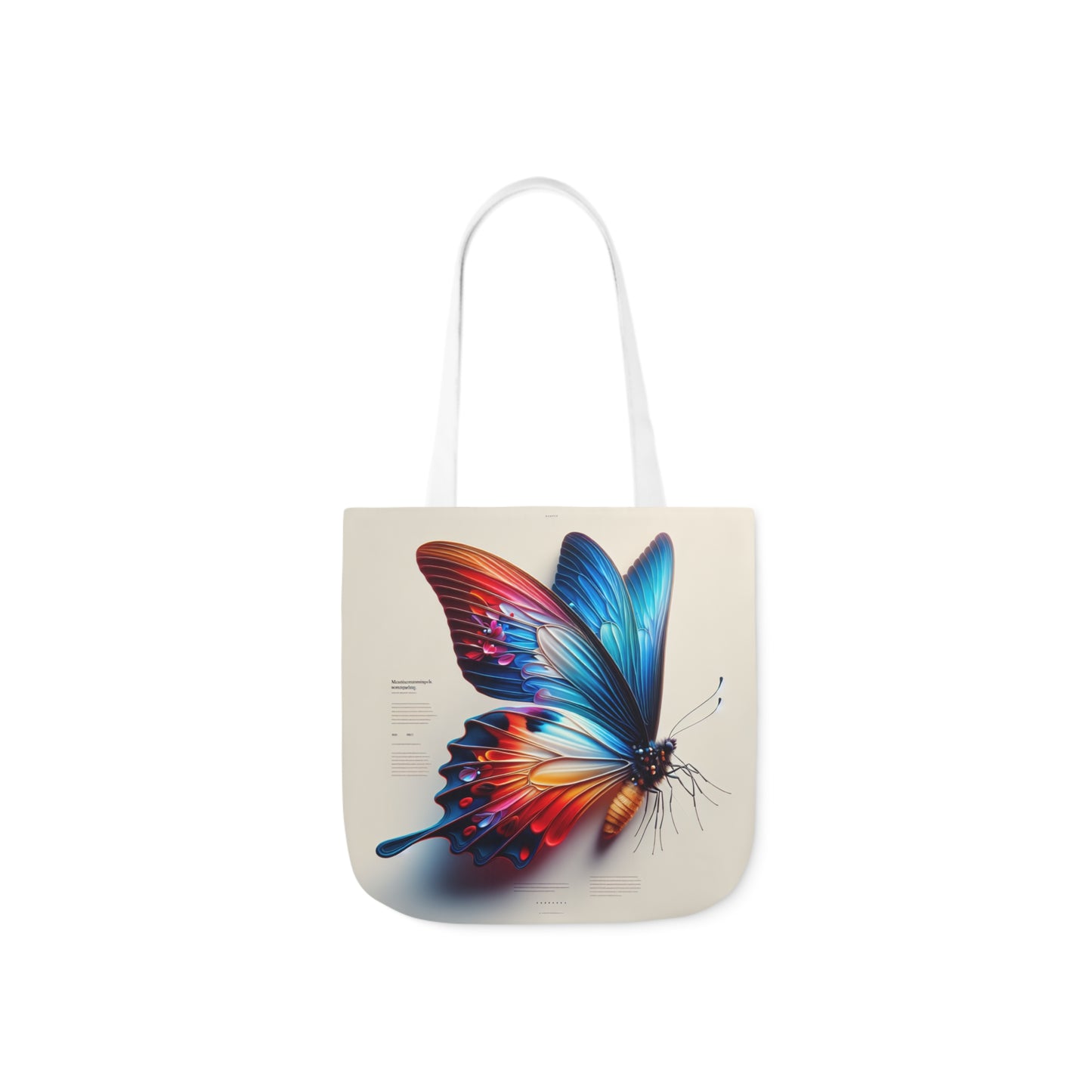 Canvas Tote Bag - Motivational Butterfly Design