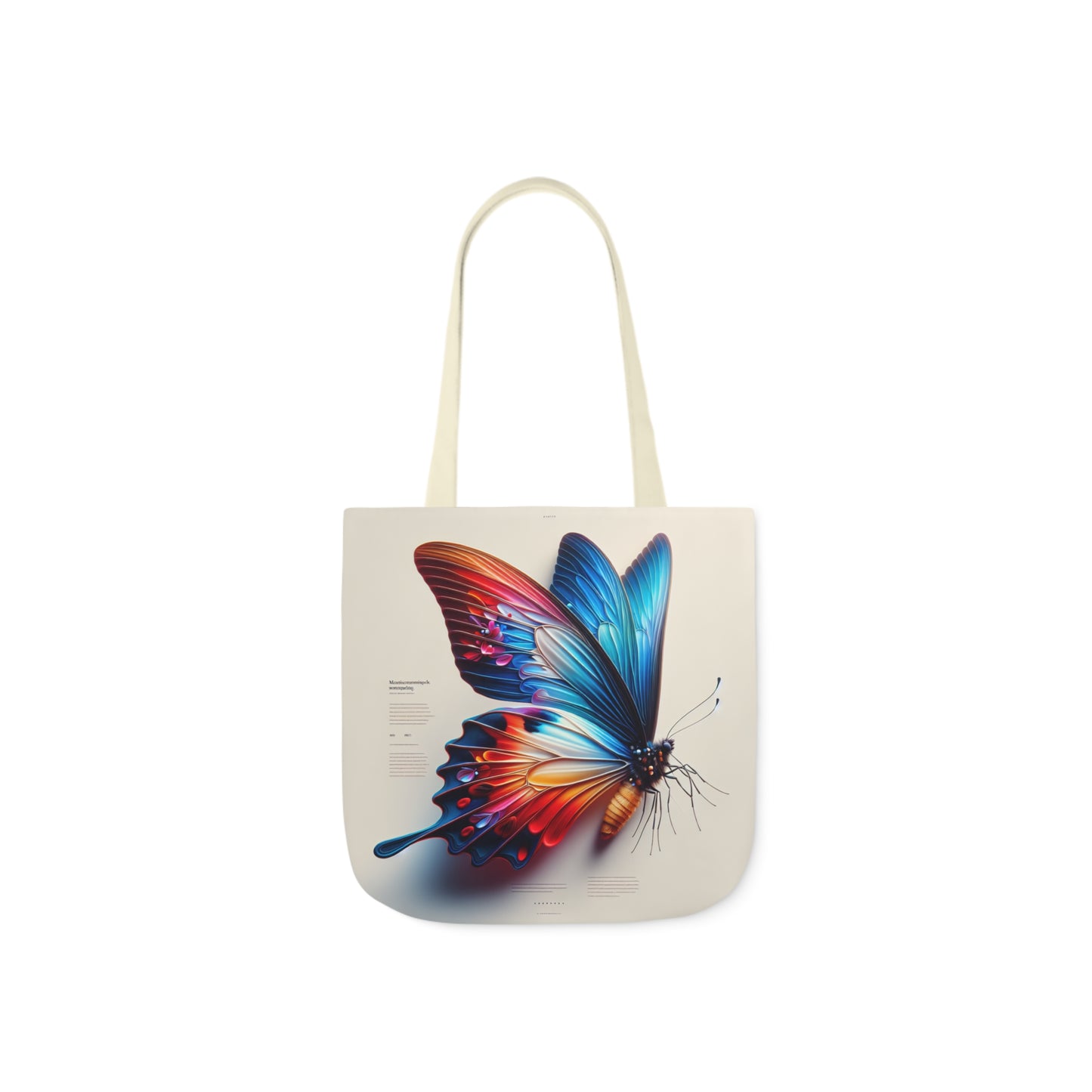 Canvas Tote Bag - Motivational Butterfly Design