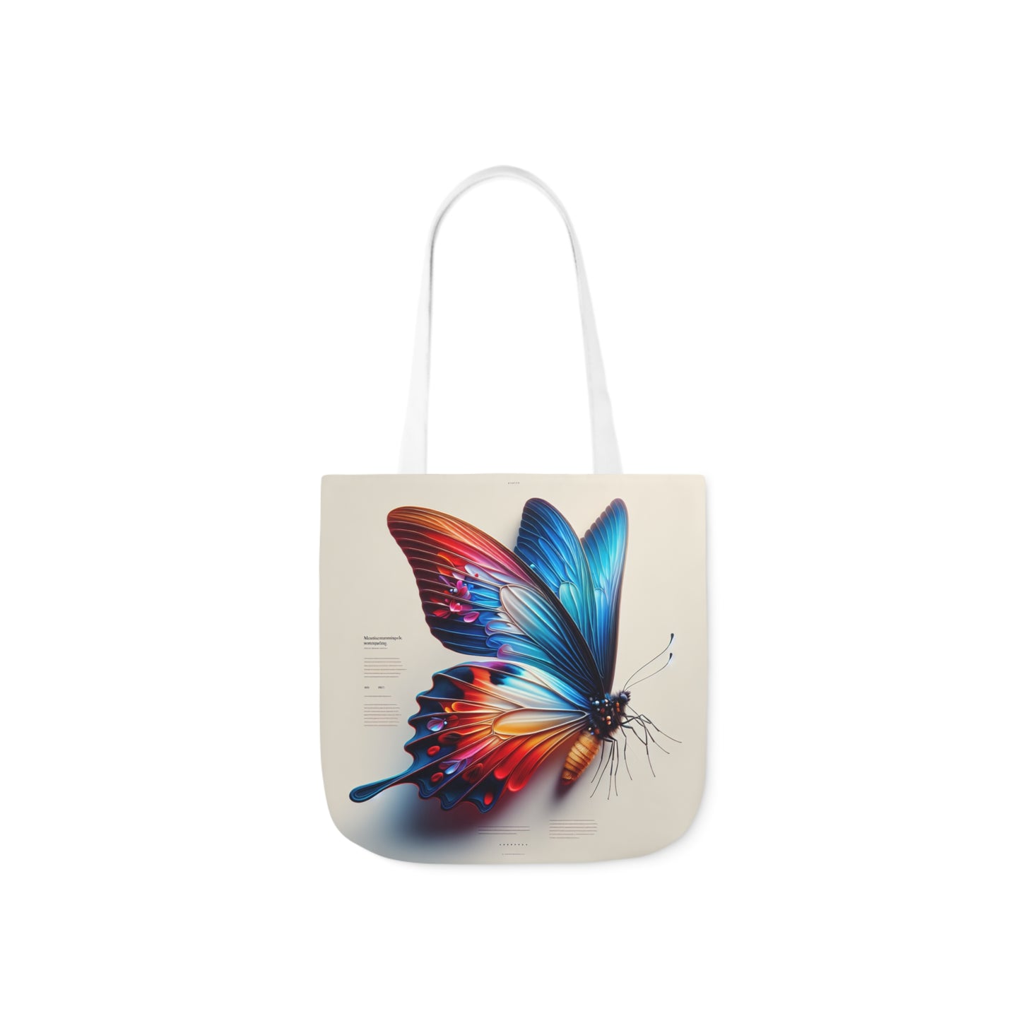Canvas Tote Bag - Motivational Butterfly Design