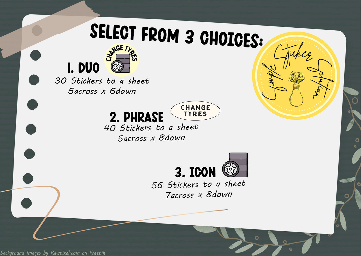 Change Vehicle Tyres Stickers, Vehicle, Diary Stickers, Planner Sticker Sheet, Planner, Calendar Sticker