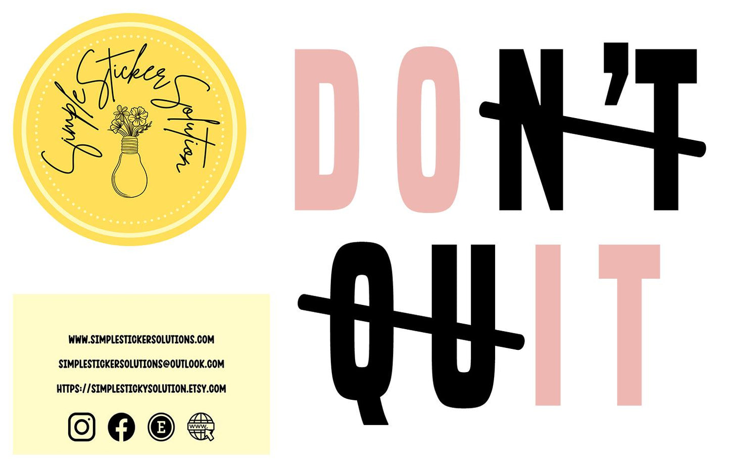 Don't Quit, Do It Short Sleeve T-Shirt
