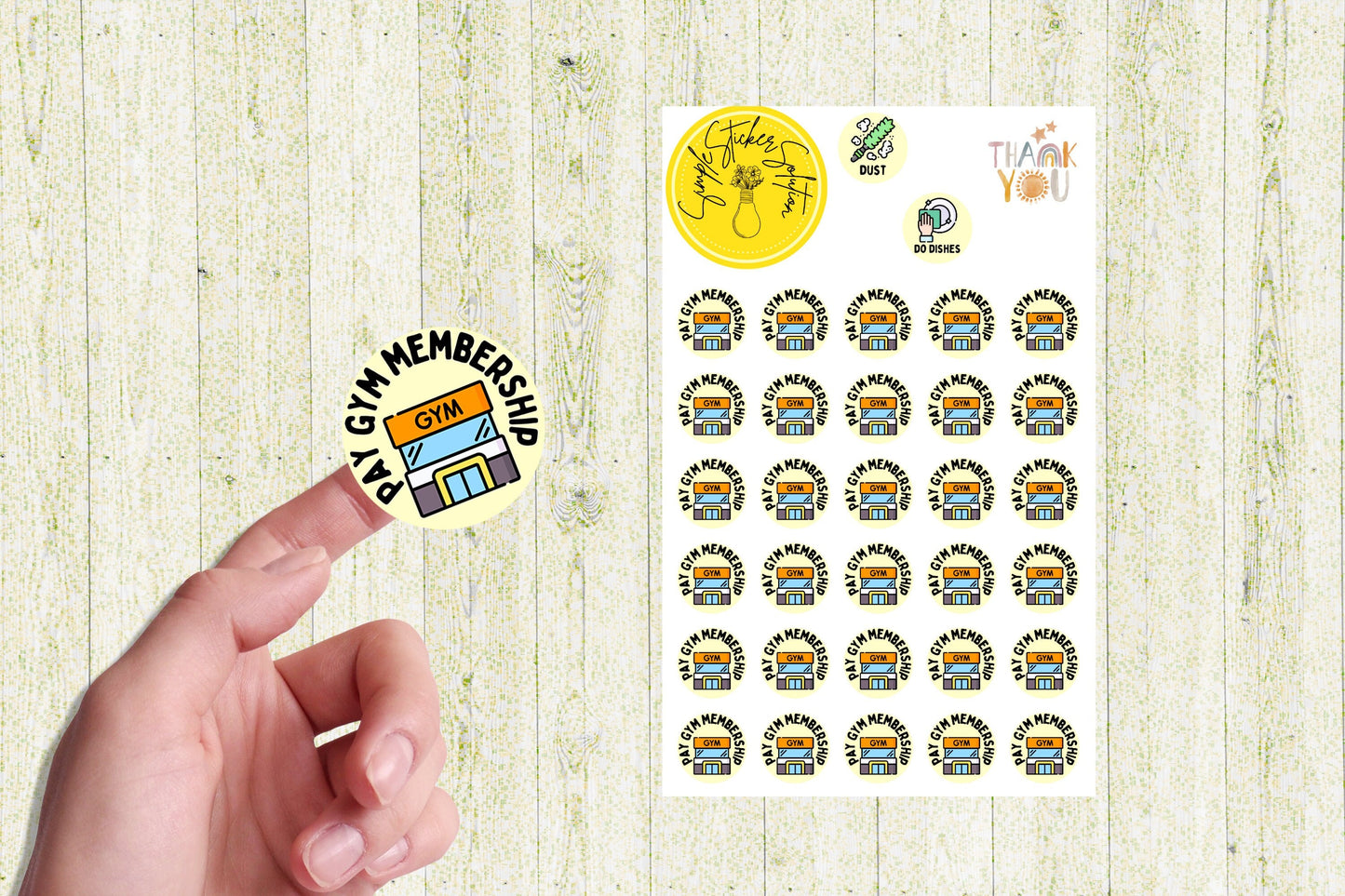 Gym Membership Stickers
