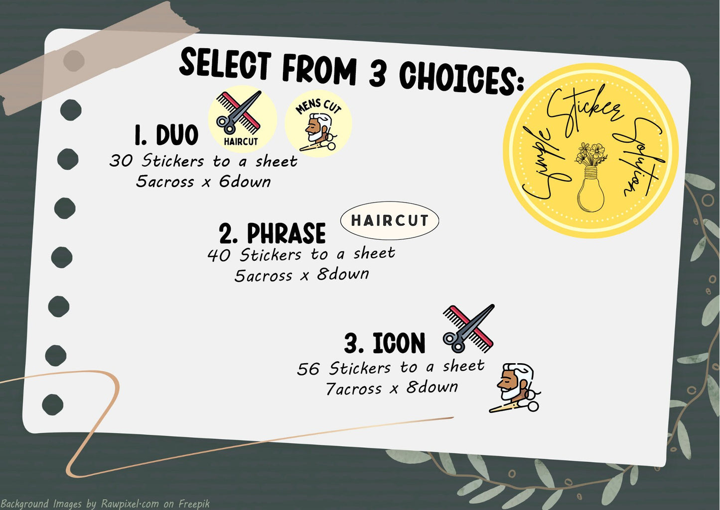 Haircut Reminder Stickers, Hair Care, Health & Beauty, Diary Stickers, Planner Sticker Sheet, Calendar Sticker, Organiser Stickers