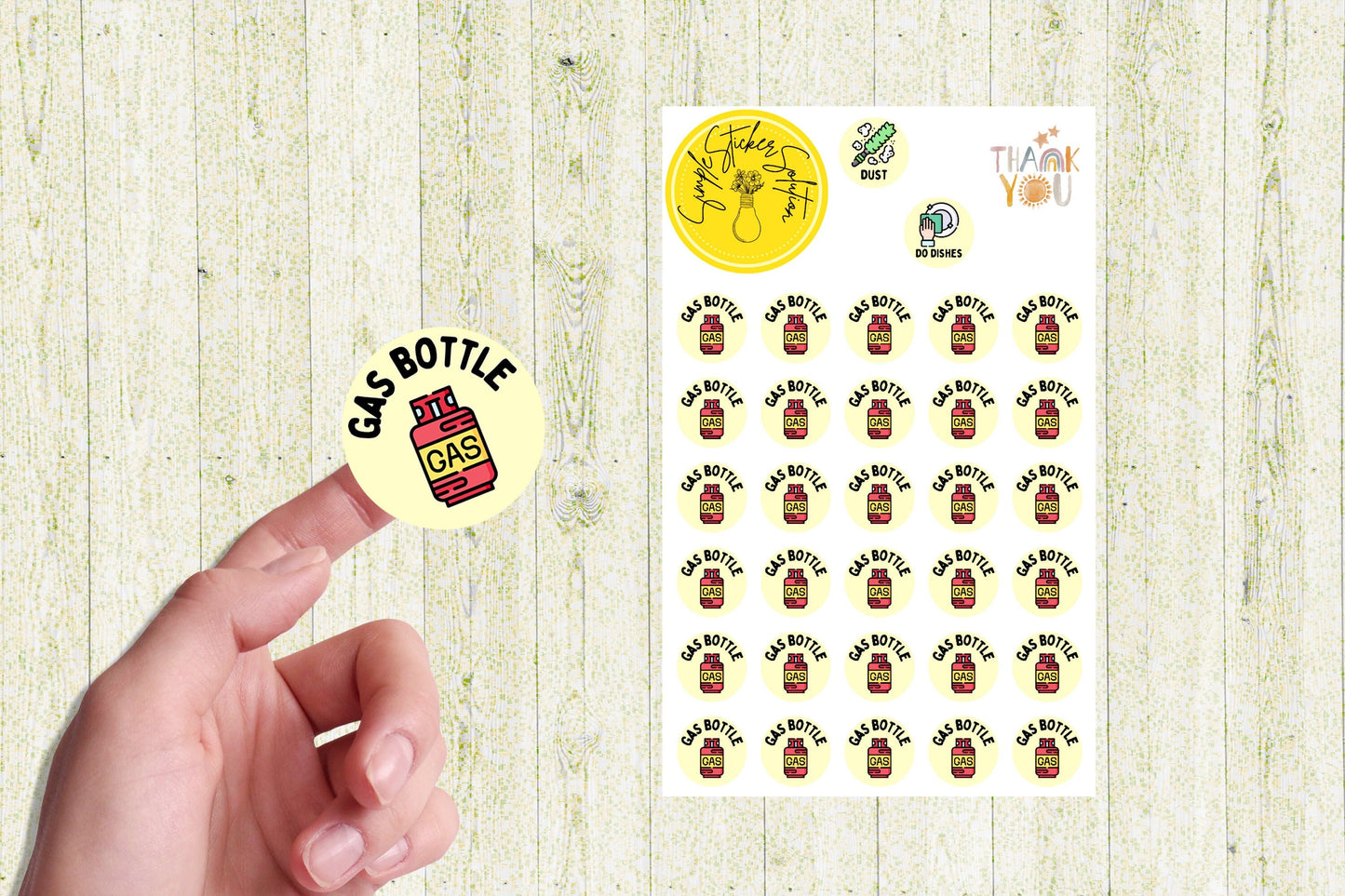 Gas Bottle Stickers, Finances, Never Miss a Bill, Diary Stickers, Planner Sticker Sheet, Calendar Sticker, Organiser Stickers