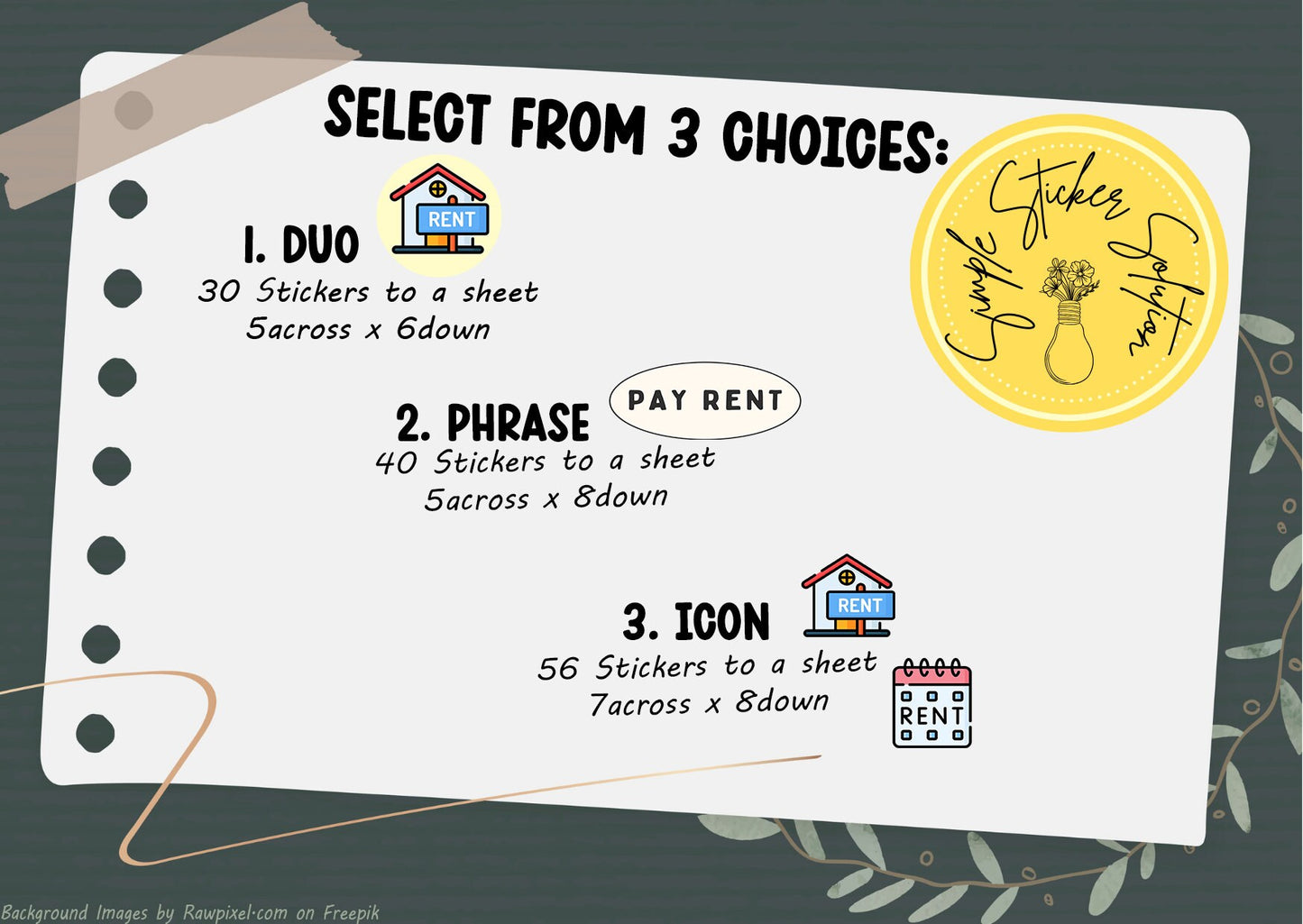 Pay Rent Stickers, Never Forget a Bill, Finances, Diary Stickers, Planner Sticker Sheet, Planner, Calendar Sticker