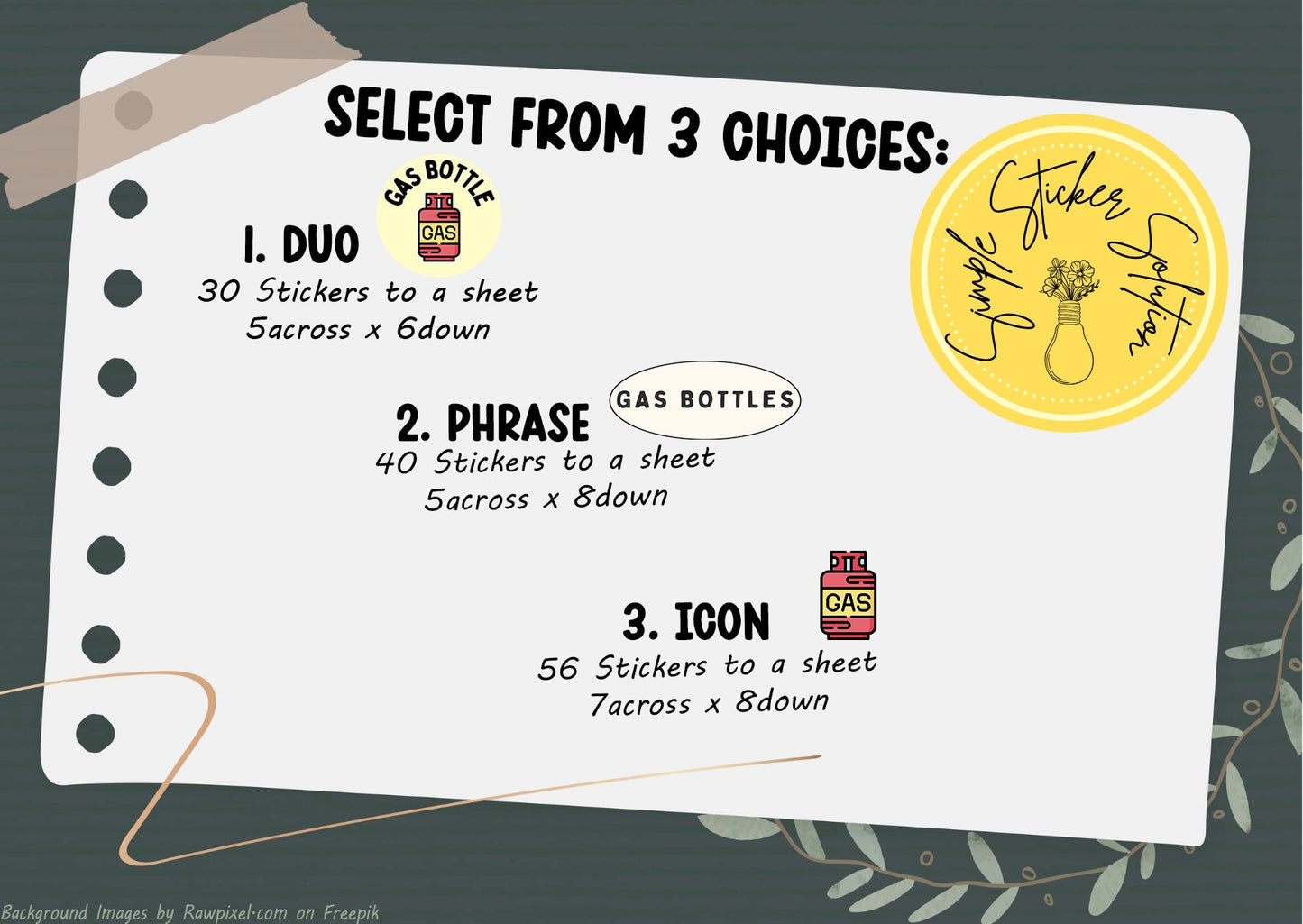 Gas Bottle Stickers, Finances, Never Miss a Bill, Diary Stickers, Planner Sticker Sheet, Calendar Sticker, Organiser Stickers