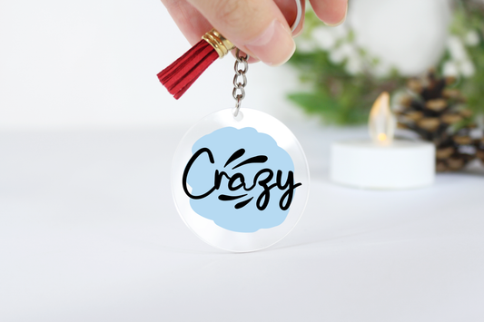 Crazy Acrylic Keyring