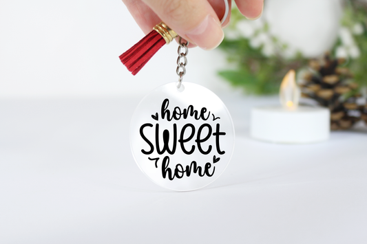 Home Sweet Home Acrylic Keyring