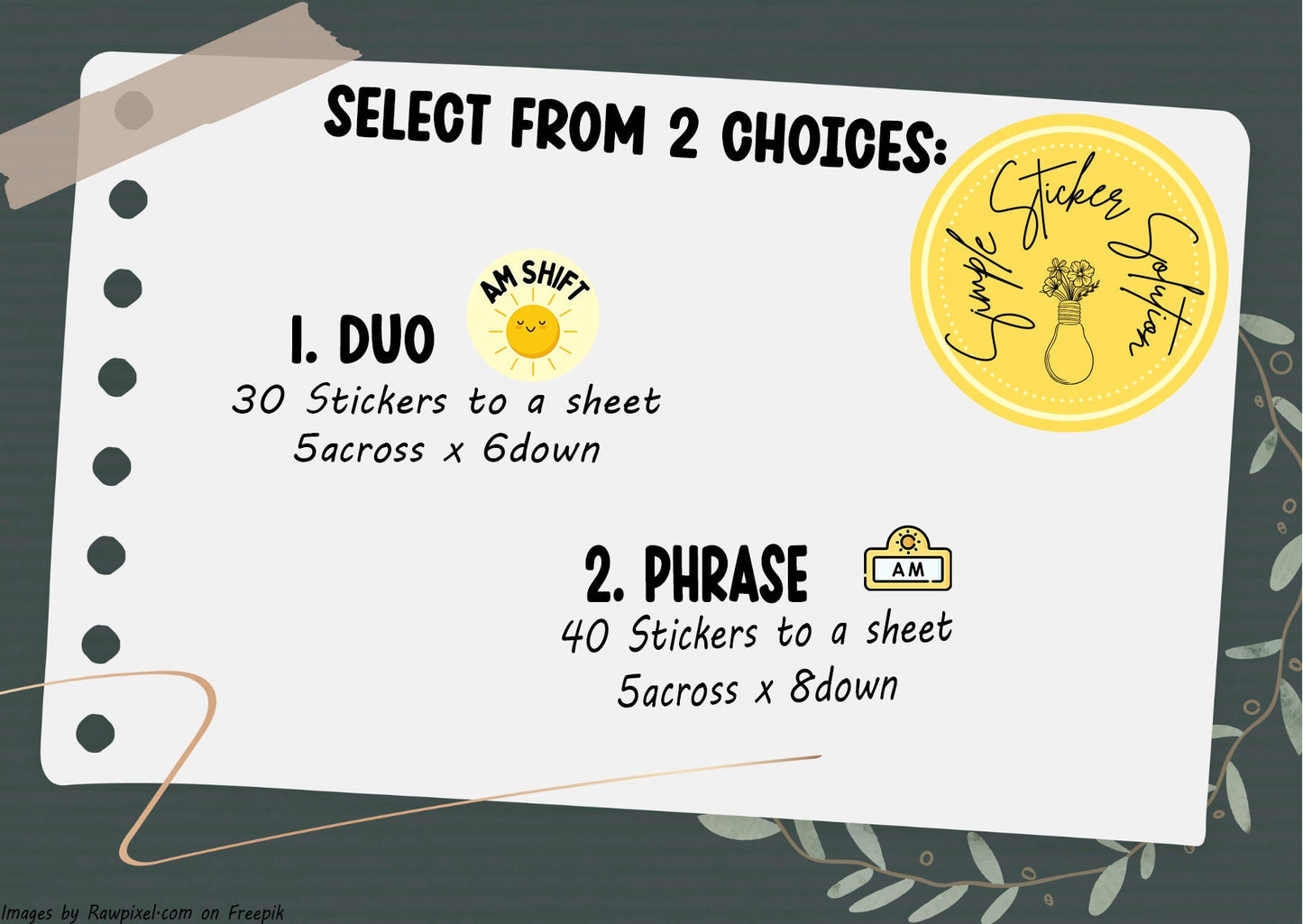 Work - AM or PM Shift, Day or Night Shift Diary Stickers, Planner Sticker Sheet, Planner, Calendar Sticker