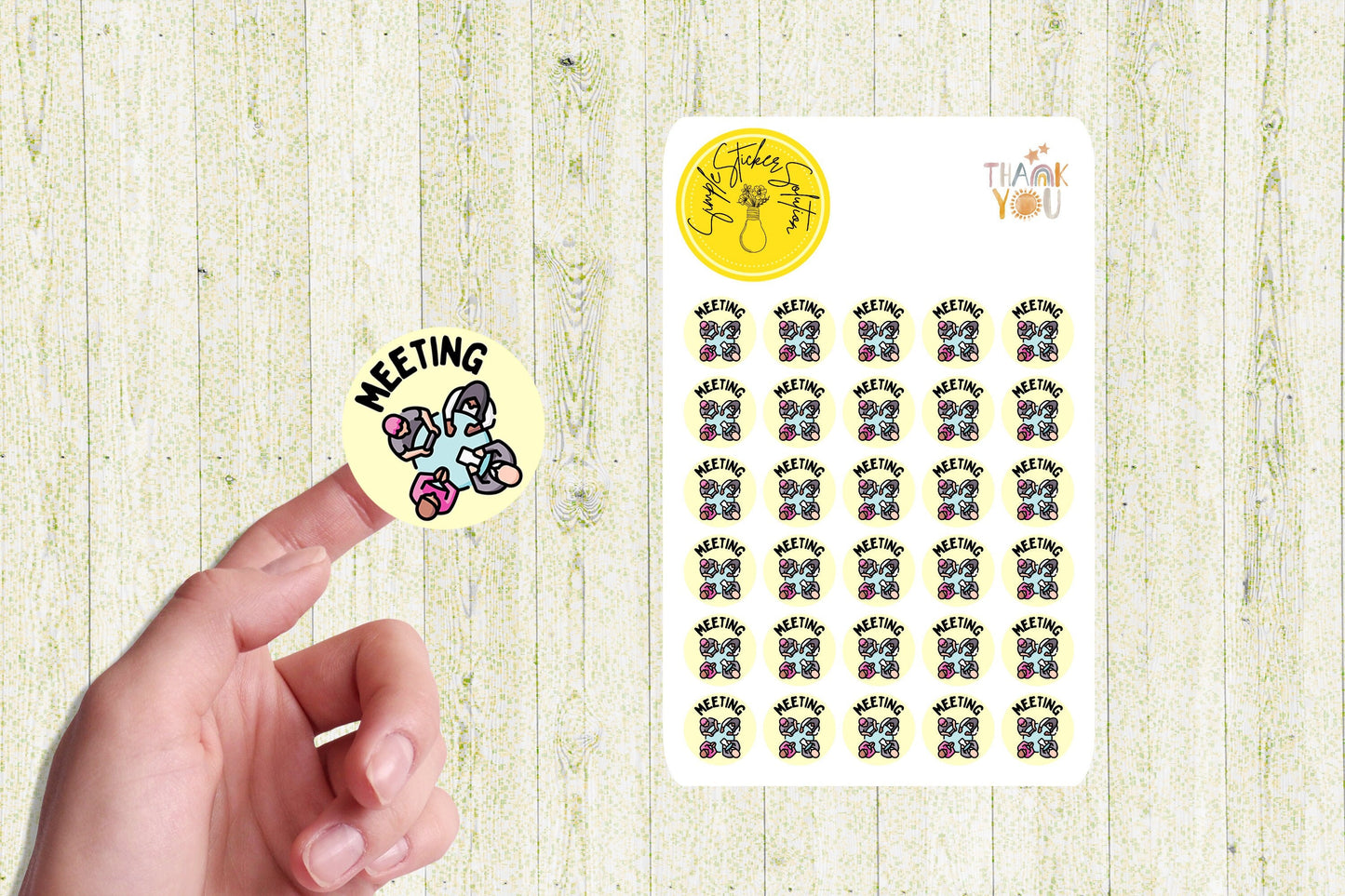 Work - Meeting Stickers, Work Schedule, Diary Stickers, Planner Sticker Sheet, Planner, Calendar Sticker