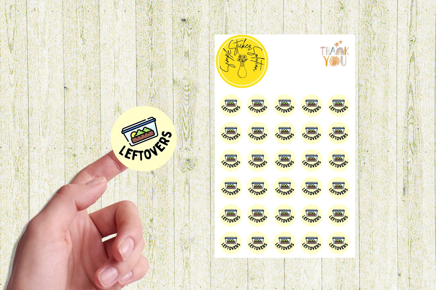 Leftovers Stickers, Daily/Weekly/Fortnightly Meal Planning, Diary Stickers, Planner Sticker Sheet, Planner, Calendar Sticker