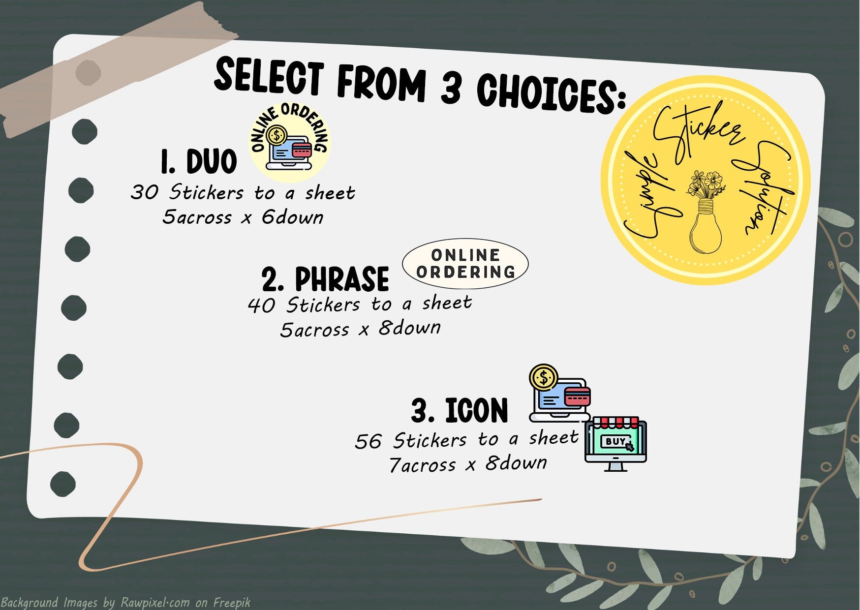 Order Shopping Online Stickers, Weekly/Fortnightly/Monthly Chores, Diary Stickers, Planner Sticker Sheet, Calendar Sticker