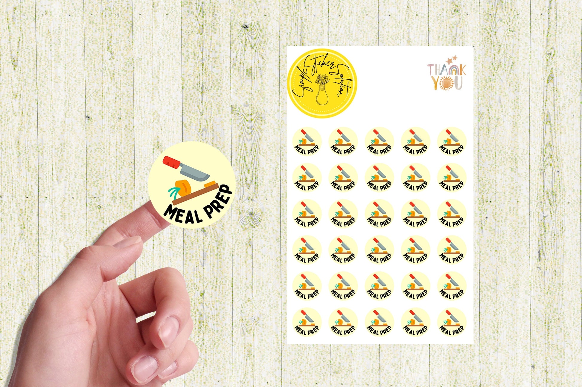 Meal Prep Stickers, Daily/Weekly/Fortnightly Meal Planning, Diary Stickers, Planner Sticker Sheet, Planner, Calendar Sticker