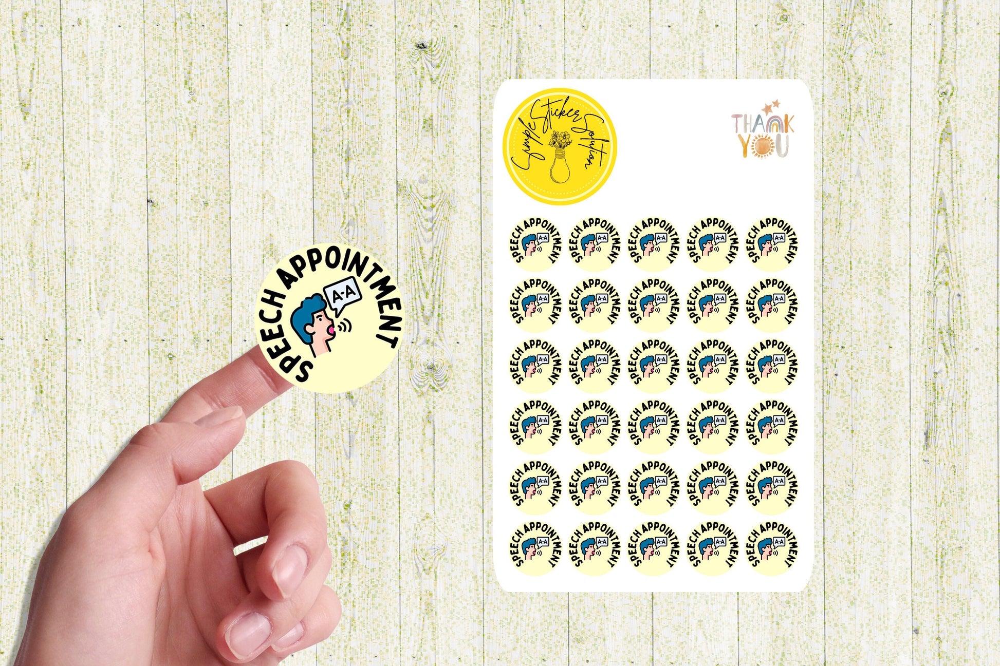 Speech Appointment Stickers, Medical, Diary Stickers, Planner Sticker Sheet, Planner, Calendar Sticker