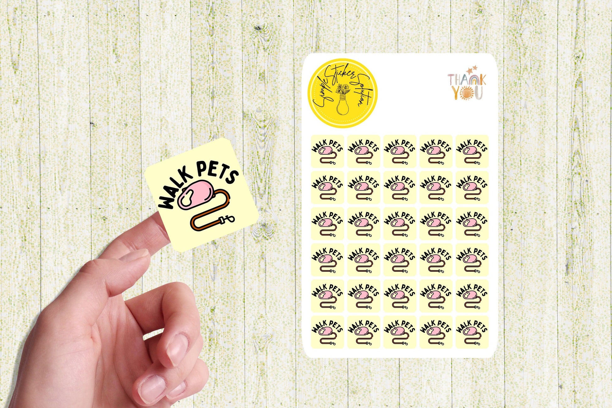 Take your Dog For a Walk Stickers, Pets, Animals, Diary Stickers, Planner Sticker Sheet, Planner, Calendar Sticker