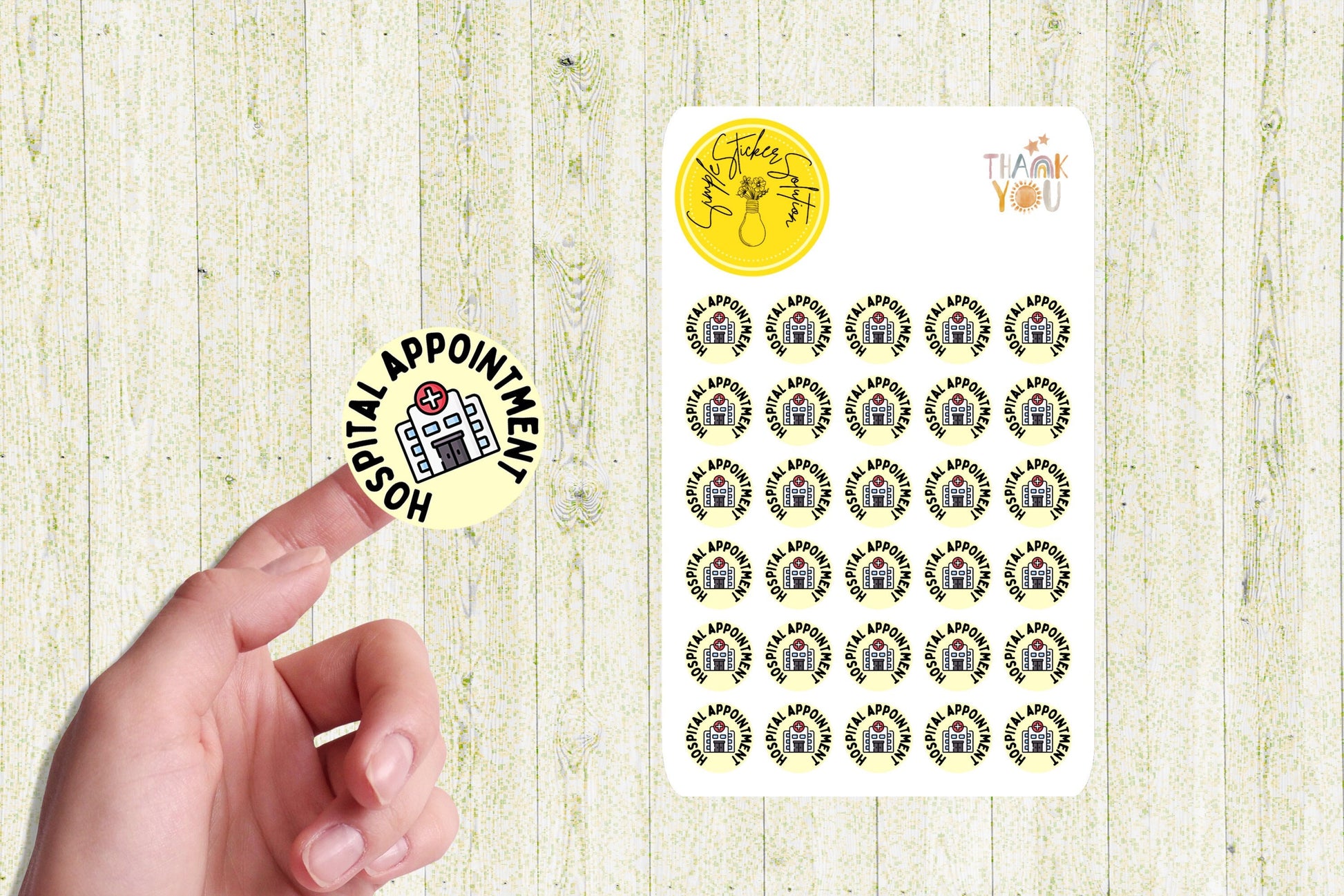 Hospital Appointment Planner Stickers: Medical Diary Calendar Stickers
