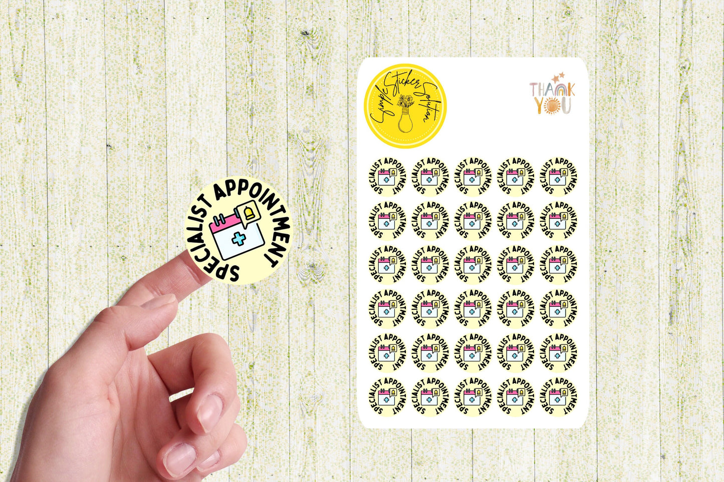 Specialist Appointment Stickers, Medical, Diary Stickers, Planner Sticker Sheet, Planner, Calendar Sticker