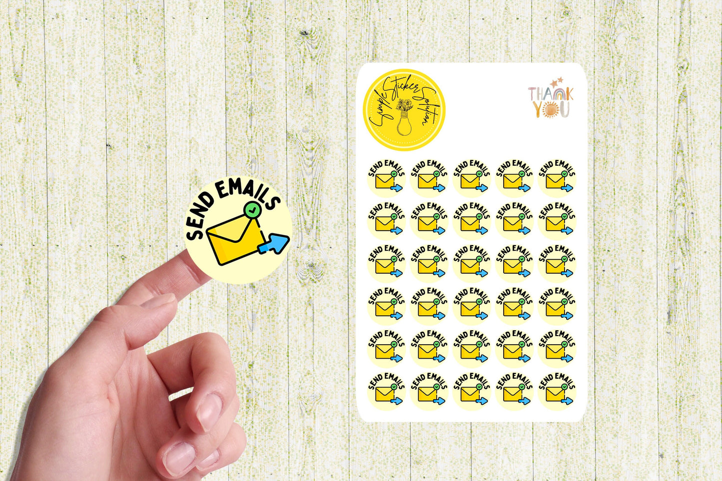 Send Email Planner Stickers: Work Schedule Calendar Stickers