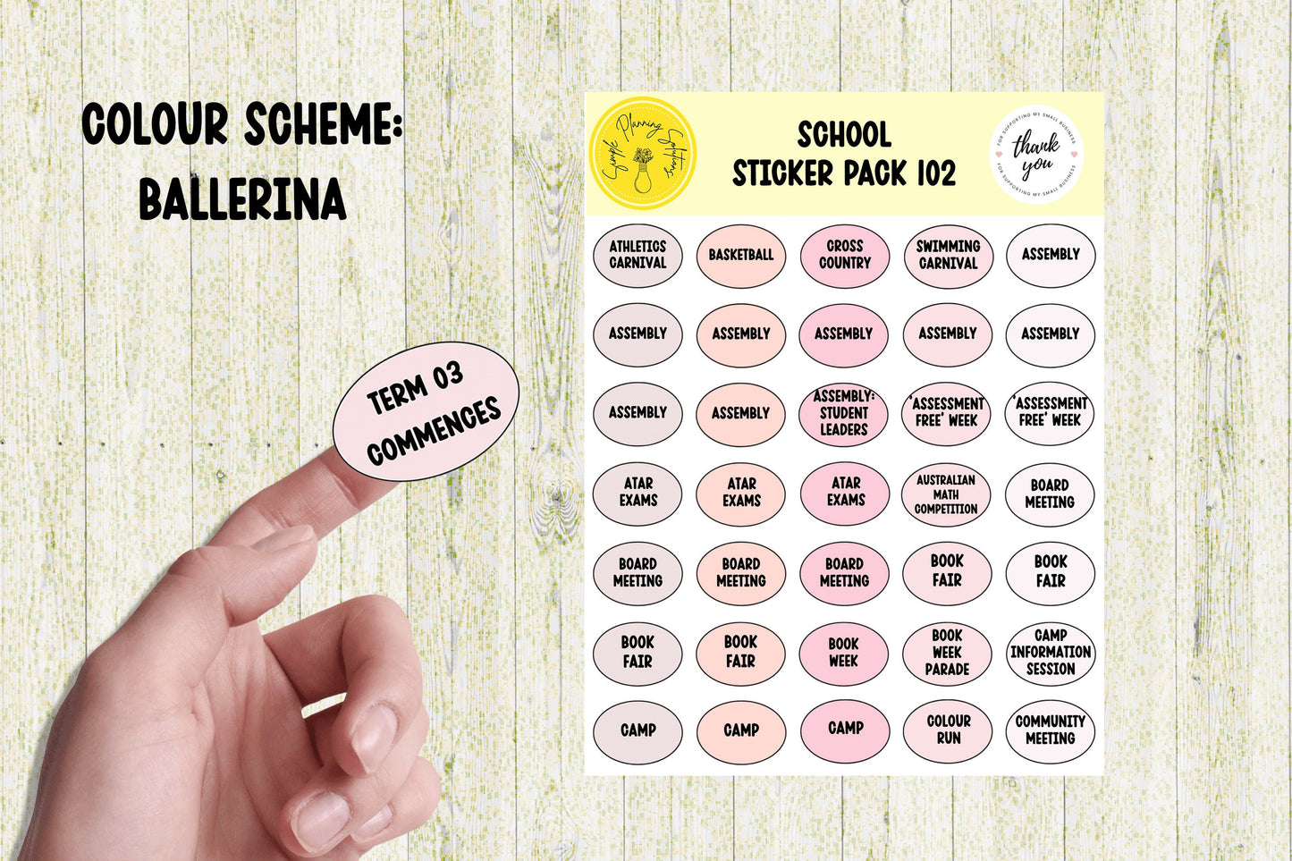 School Stickers, Australian School Stickers, Diary Stickers, Planner Sticker Sheet, Calendar Stickers