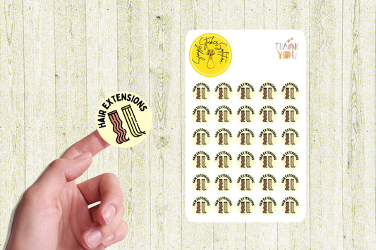 Hair Extensions Reminder Stickers