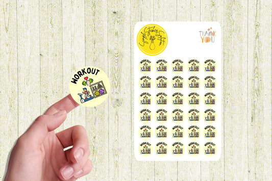 Workout Reminder Stickers
